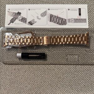 Rose Gold Metal Watch Band Apple Watch 38 40 41 42 44 45
